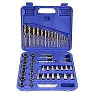 Набір екстракторів для викручування зламаних болтів і гайок 49 од. MAR-POL M58663, фото 2