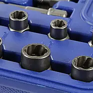 Набір екстракторів для викручування зламаних болтів і гайок 49 од. MAR-POL M58663, фото 4