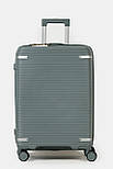 Середня пластикова валіза Tourist 607-2-DRGN зелена, фото 3