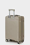 Середня пластикова валіза Tourist 607-2-KHA бежева, фото 5