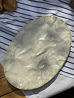 Тарілка Овальна Скеля 36 см Cream Коричневий Лофт