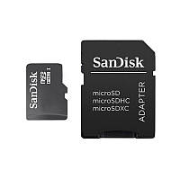 Карта памяти SanDisk MicroSD 8 ГБ с адаптером для смартфонов и камер быстрая надежная для хранения данных