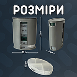 Органайзер для таблеток, контейнер для таблеток, аптечка органайзер для ліків Hechpro (74PIL), фото 3
