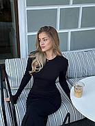 Жіноча сукня з віскози XS-M чорний, фото 4