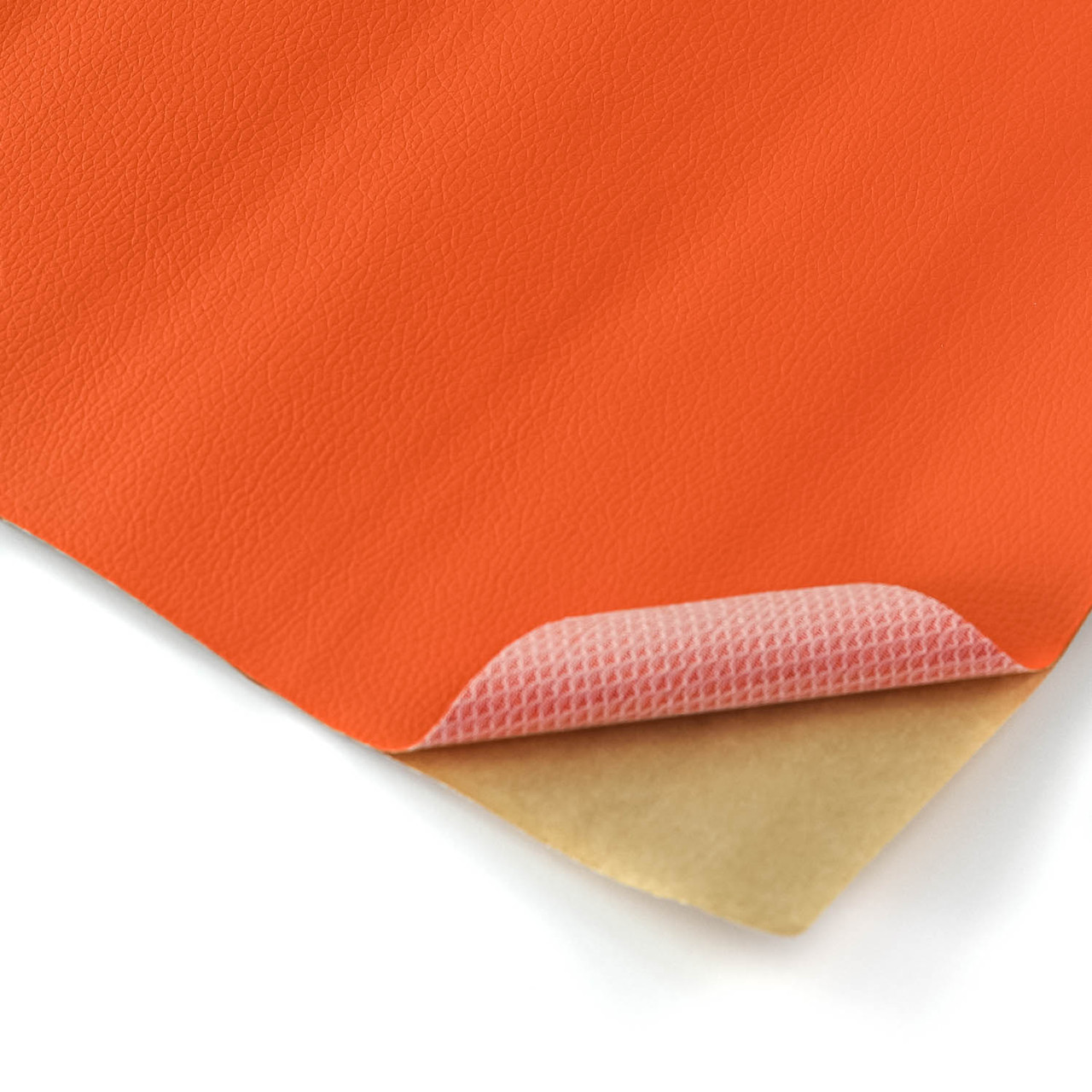 Екошкіра Шкірозамінник на клейовій основі для блокнотів 25*35см помаранчевий SHK019, фото 1