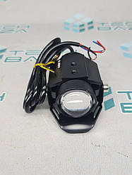 Фара додаткова LED, кругла, 35×60 мм (Дм./Ш), біле + жовте світло, з лінзою