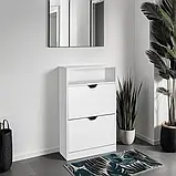 Шафа для 12 пар взуття Calea (білий колір), фото 3