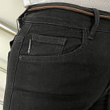 Джинси жіночі палаццо зі стрейчем прямі 26 чорні, фото 7