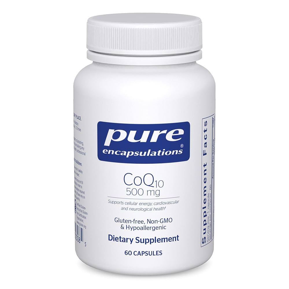 Коензим Q10 500 мг, CoQ10, Pure Encapsulations, 60 капсул BX795, фото 1