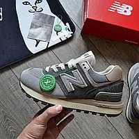 Чоловічі кросівки New Balance 574 Legacy 'Brown\Grey' весна-осінь сірі. Живе фото