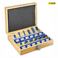 Набір фрез для дерева S&R Meister 12 шт.