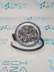 Фара LED, кругла, 12 Вт, 4 світлодіоди, вузький промінь, ДК