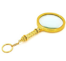 Лупа з позолотою діаметр 90 мм збільшення у 8 разів