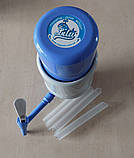 Помпа механічна зйомна  Lilu Econom Plus Ручний насос для води на бутль 19 літрів з вбудовуваною трубкою і краном, фото 6