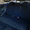 Накидки універсальні чохли - майки на 2 передні та заднє сидіння авто з алькантари, чорні (Широкі), фото 6