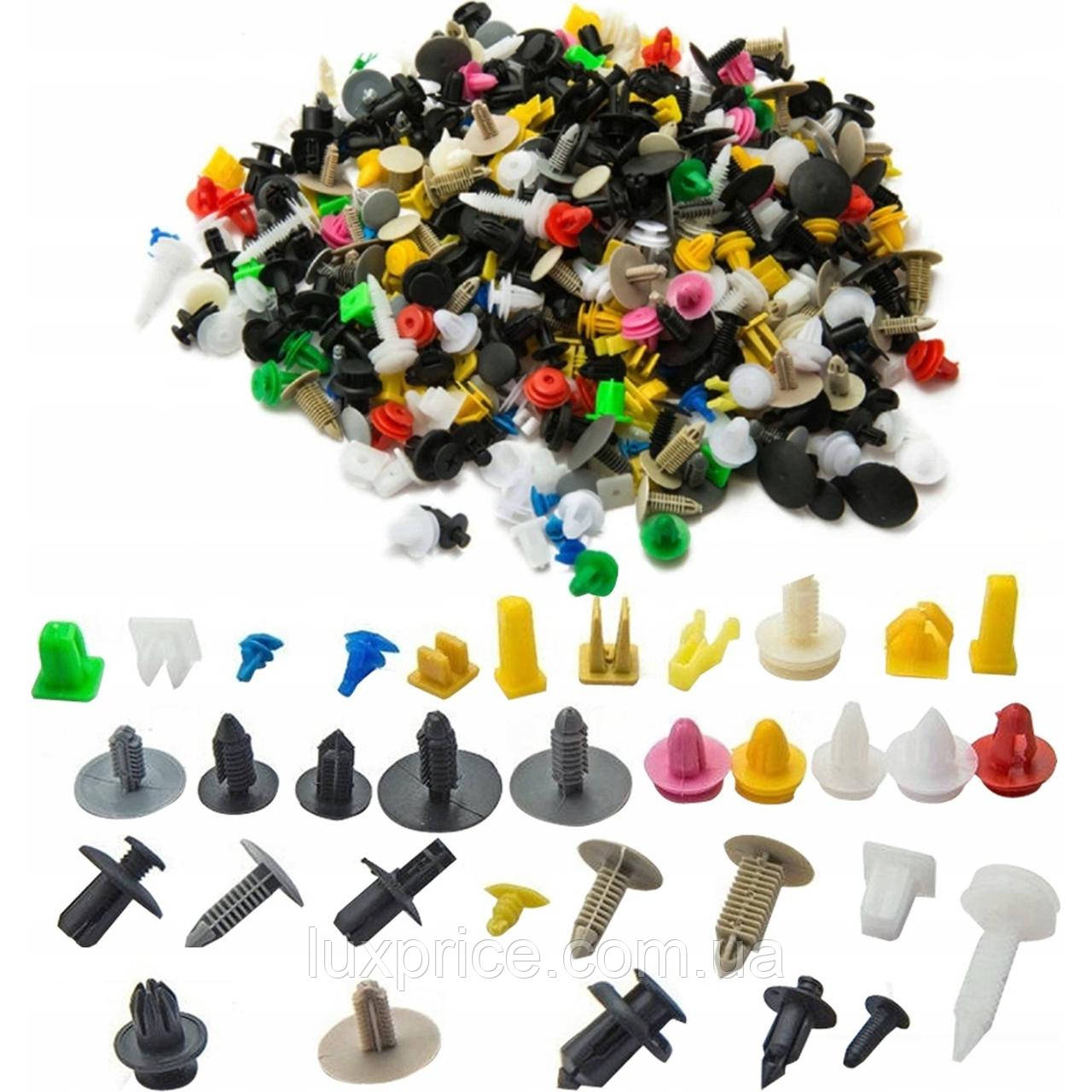 Набір автомобільних кріплень 500шт, пістони кліпси Falon Tech FTCA0500, фото 1