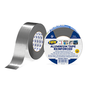 HPX ALU / ARM - 50мм x 50м - армована алюмінієва клейка стрічка (алюмінієвий скотч)