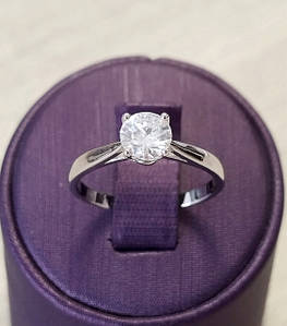 Каблучки з муассанітом 