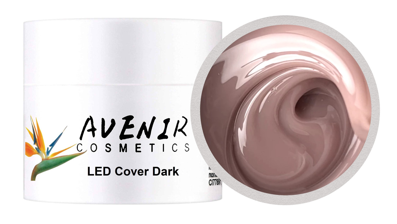 Гель для нарощування нігтів LED Cover Dark Тілесно-бежевий 50 мл, фото 1