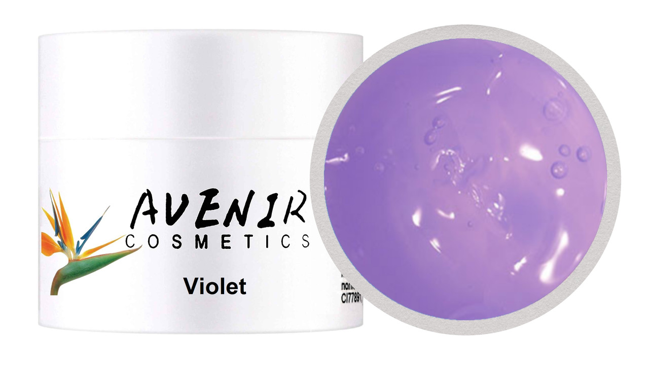 Гель для нарощування Violet Прозорий з фіолетовим відтінком 30 мл