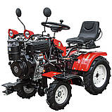 НОВИНКА Трактор KENTAVR 15G (Бензин 15к.с., КПП (3+1), колеса 4.0х8/5,0х12,, фото 3