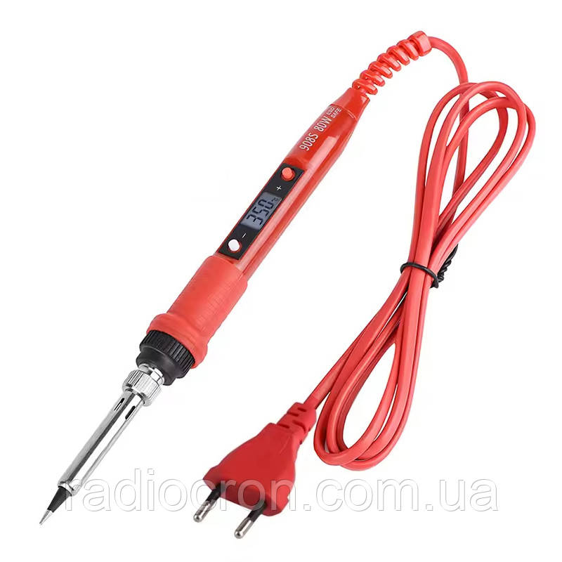 Паяльник JCD 908S з регулюванням температури 80Вт, червоний