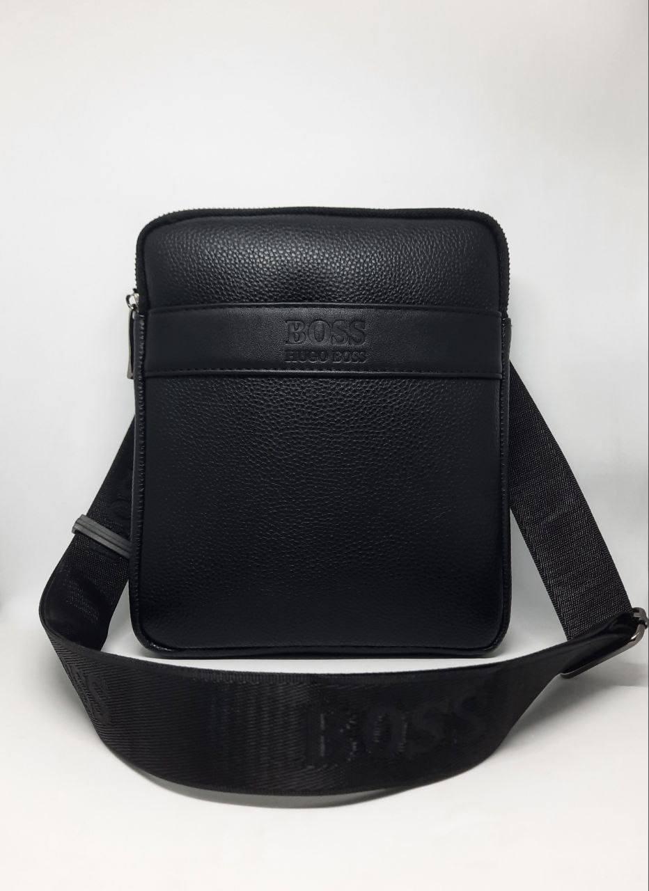 Чорна чоловіча Сумка Месенджер Хуго Босс, фото 1