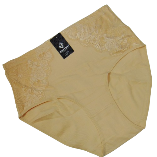 Труси жіночі високі рубчик 5XL бежеві Anttifu 3186, фото 1