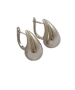 Срібні сережки без каміння