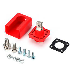 Корпусна просувна клема 150A-A, М8-M6, 150A, 600V, ≤0,6 мОм, мідь, IP54, Red