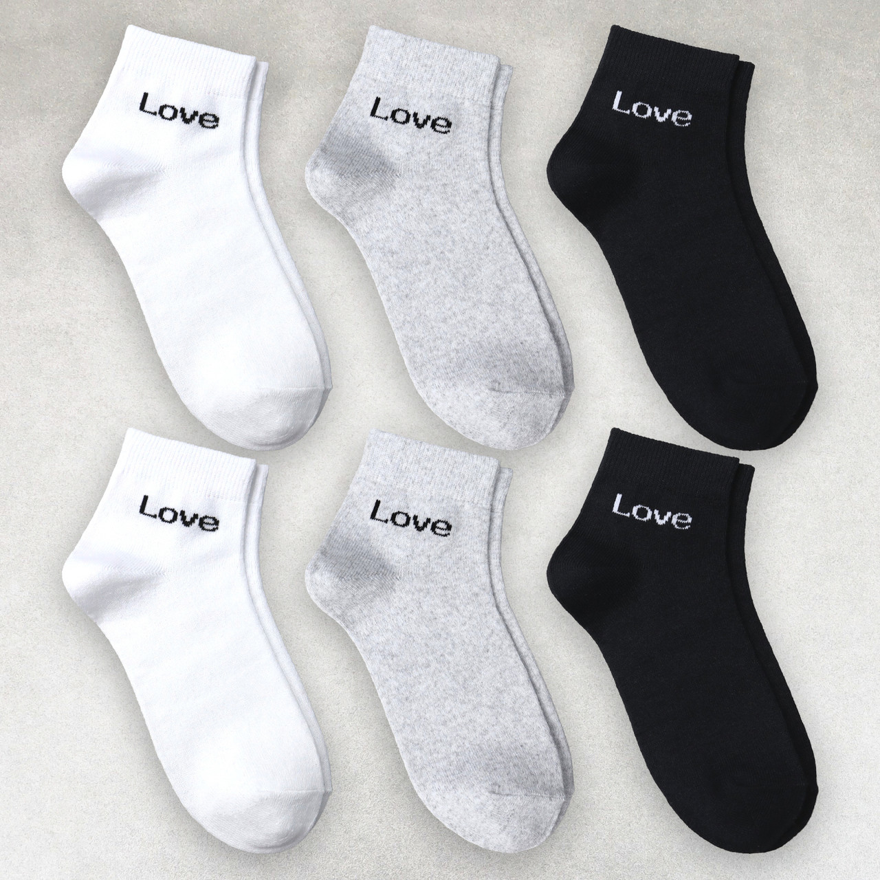 Шкарпетки жіночі 6 пар середньої висоти «LOVE» розмір 36-40 арт. 291.6, фото 1