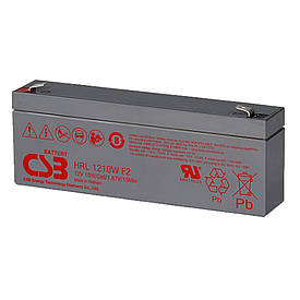 Акумуляторна батарея CSB HRL1210WF2FR 12 V 2.3 Ah (178х34х64мм)