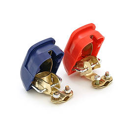 Клема для олив'яно-кислотного акумулятора D1, метал + планкована мідь 1,5 мм, 2 штуки в пауванні, ціна