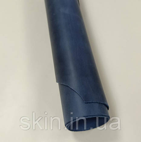Натуральна шкіра "Крейзі Хорс", товщина - 1.5 мм, колір - синій, артикул СК 2007, фото 1
