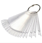 ВЕЛИКЕ 12 СМ ПРОЗОРЕ ВІЯЛО ДЛЯ ЗРАЗКІВ ЛАКУ НА 50 НІГТІВ