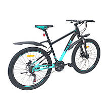 Гірський велосипед SPARK JOY 26" сталева рама 17", 21 швидкість, амортизація, дискові гальма, Shimano, для, фото 4