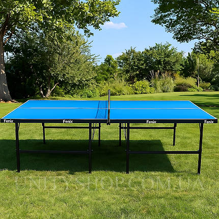 Тенісний стіл Fenix Basic Sport Outdoor М5 всепогодний вуличний 274×152,5×76 см Синій, фото 1