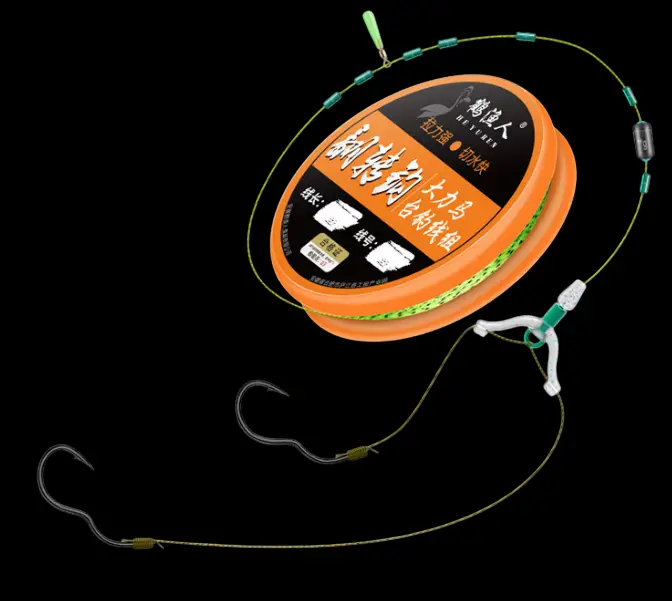 Готова оснастка для Херабуна та поплавкової риболовлі довжина 3,6 м з самопідсікаючими гачками, фото 1