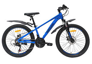 Гірський велосипед SPARK PLEASURE 24", рама 12", алюміній 21 швидкість Синій, фото 2