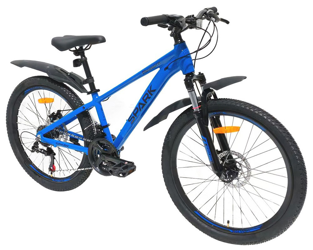 Гірський велосипед SPARK PLEASURE 24", рама 12", алюміній 21 швидкість Синій