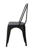 Стілець на металевому каркасі для кафе та дому PARIS 100 чорний, фото 7