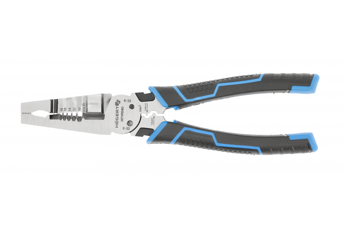 Універсальні багатофункціональні плоскогубці Hogert 200 мм для майстра (HT1P240), фото 1