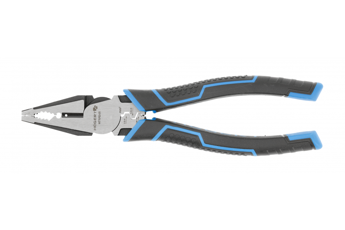 Універсальні плоскогубці Hogert 210 мм багатофункціональні для робіт HT1P245, фото 1