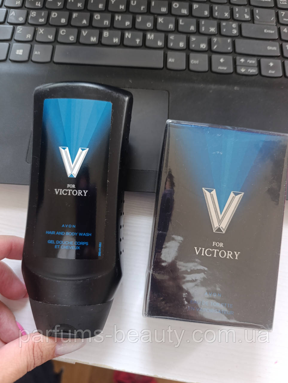 Набір Туалетна вода Avon V For Victory 75 мл, Вікторі Ейвон Оригінал!, фото 1