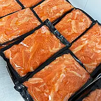 Лосось (сімга) шматочки слабосолене 500 гм