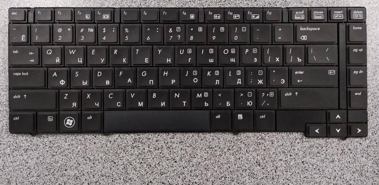 

Клавиатура для ноутбука HP EliteBook 8440p, Черный
