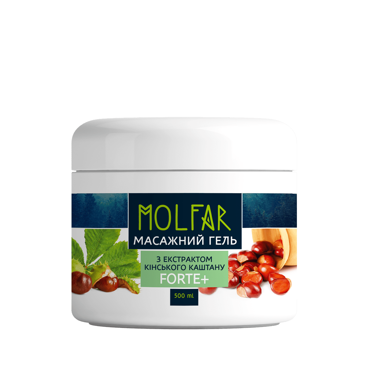 

Массажный гель с экстрактом конского каштана FORTE+
