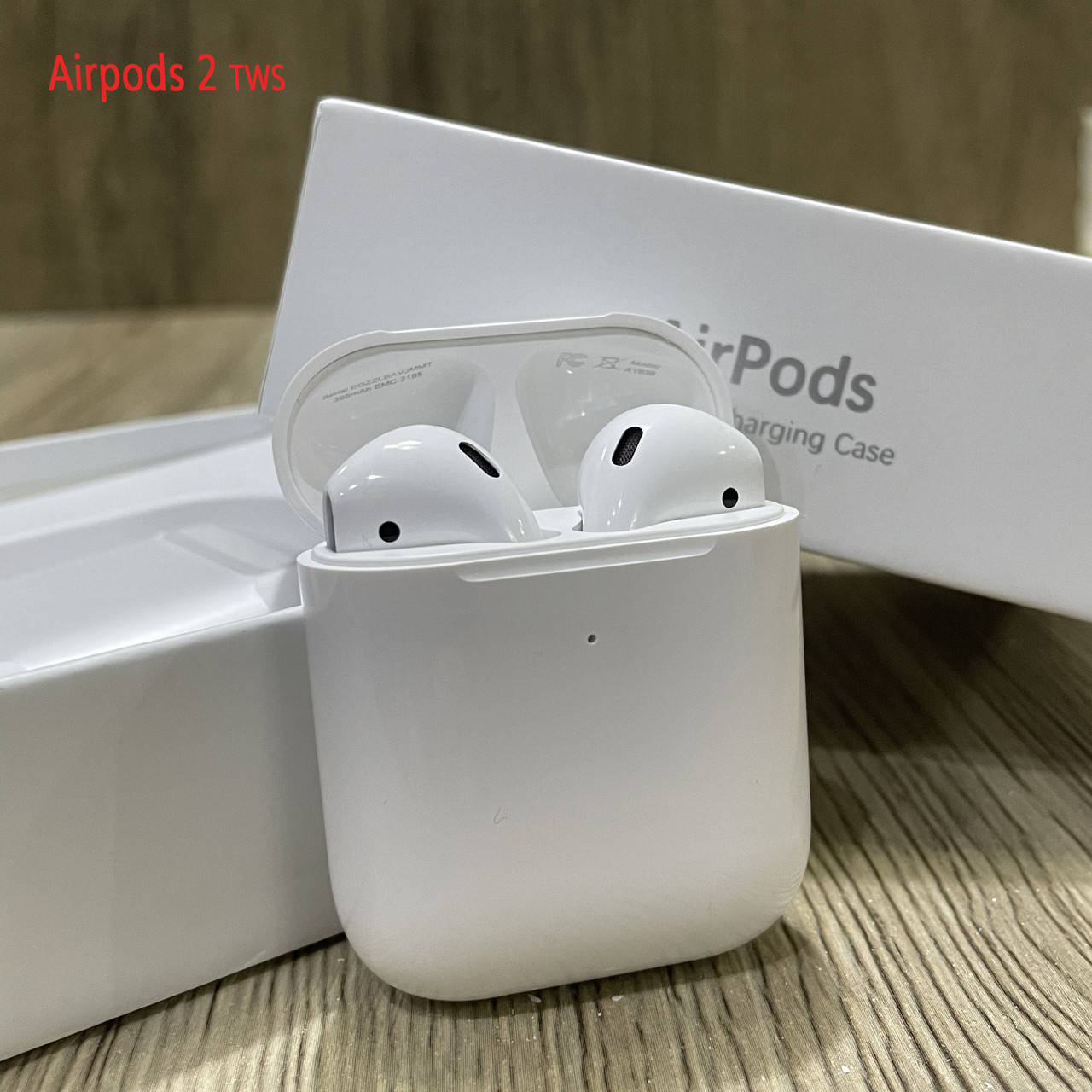

Наушники Apl AirPods 2 Беспроводные bluetooth для Iphone Люкс 1в1 с кейсом Белый