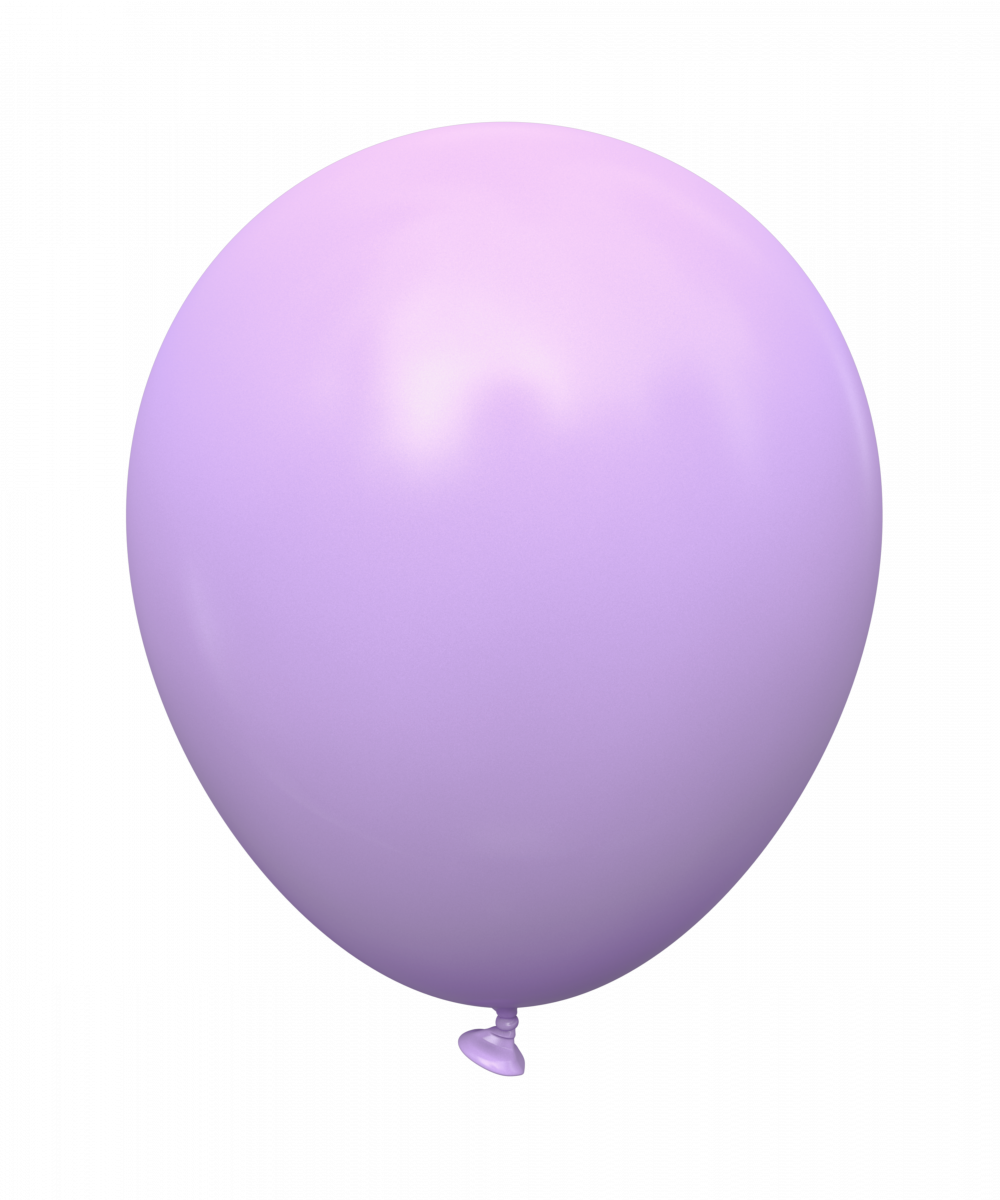 

Латексные шарики 10" (25 см) Kalisan пастель Lilac/Lavender Лавандовый, Лиловый