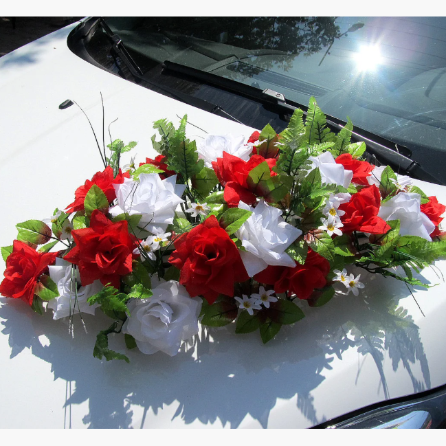 

Икебана-панно Красно-белая на Присосках